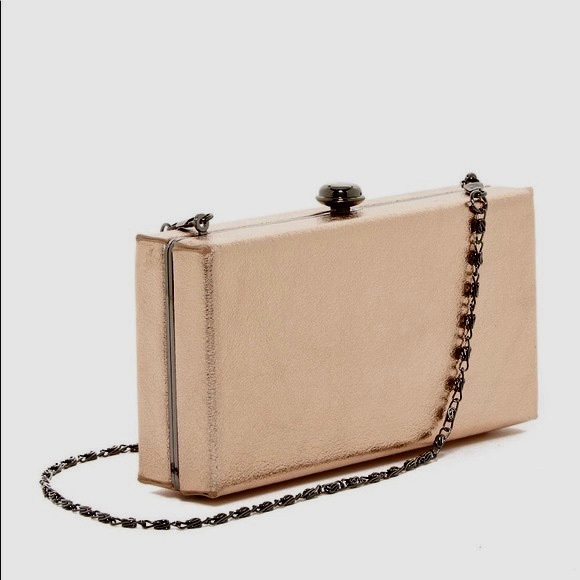 rose gold evening purse